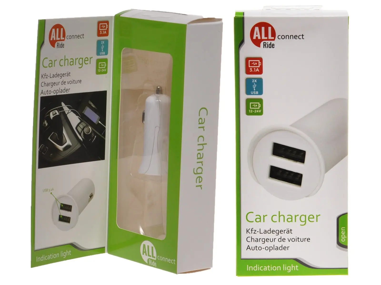 AR connect KfZ-Ladegerät, 2 x USB, 12-24V