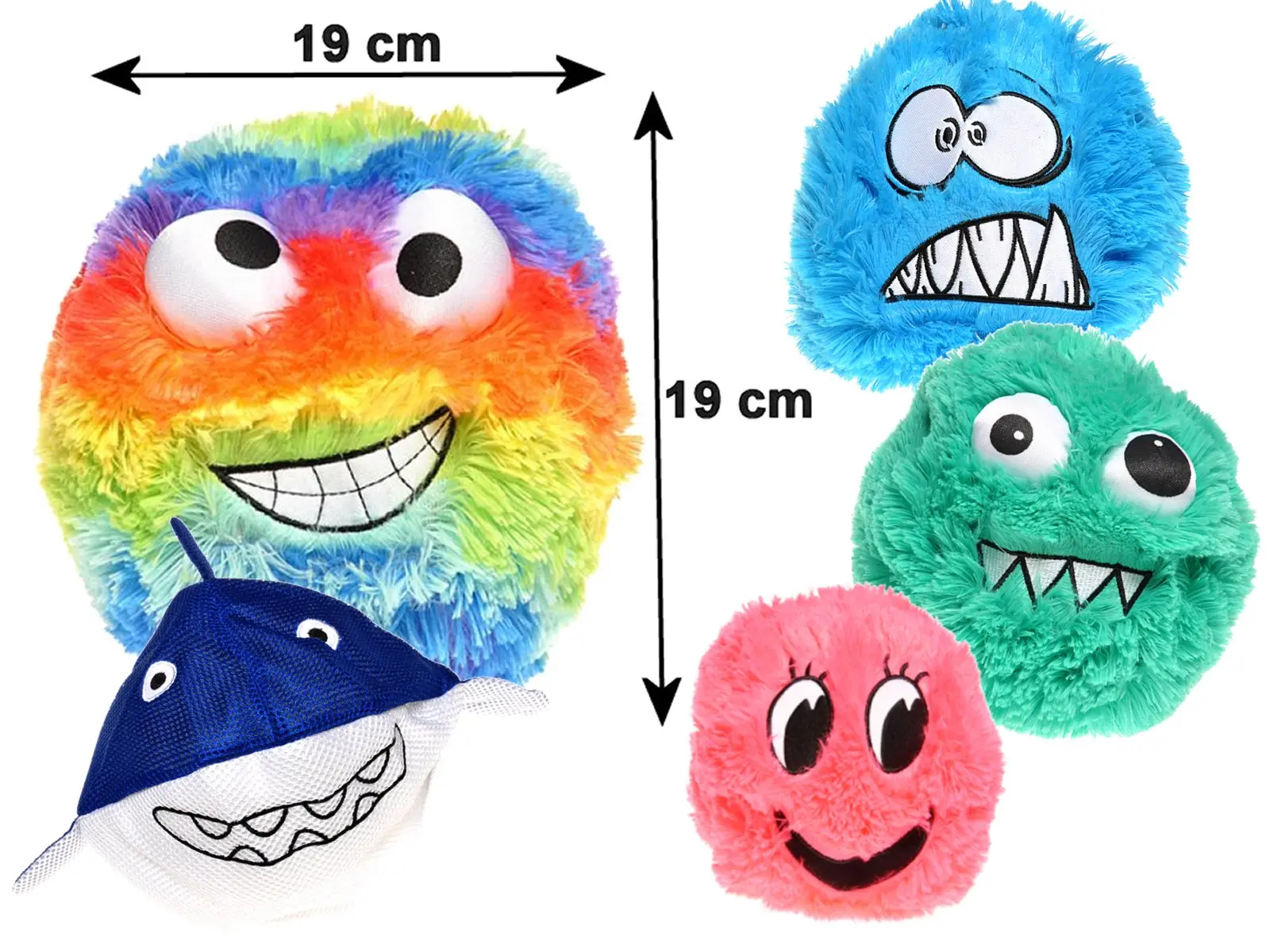 Plüsch Fluffy Ball   VE12