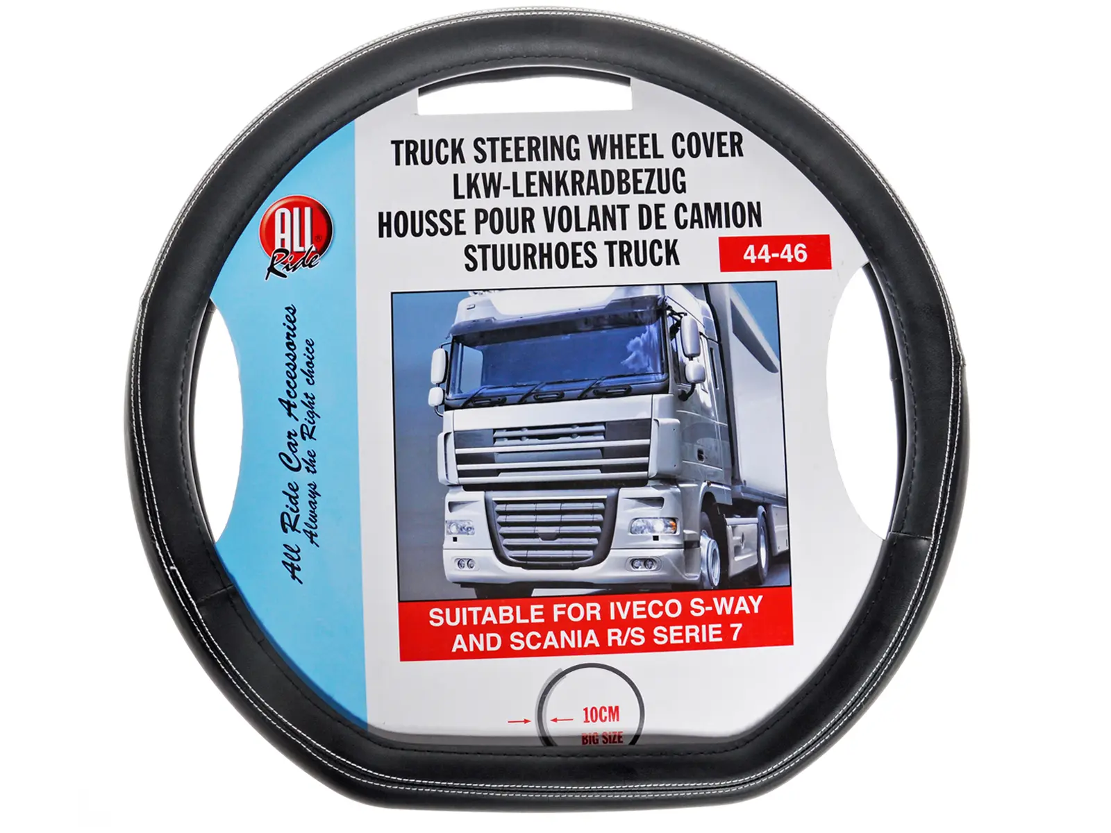 ALL Ride Lenkradschoner LKW 44-46cm schwarz