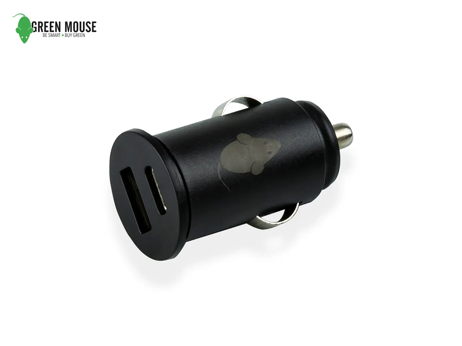 GM Dual Ladegerät USB & USB-C 2.4A schwarz, VE 5