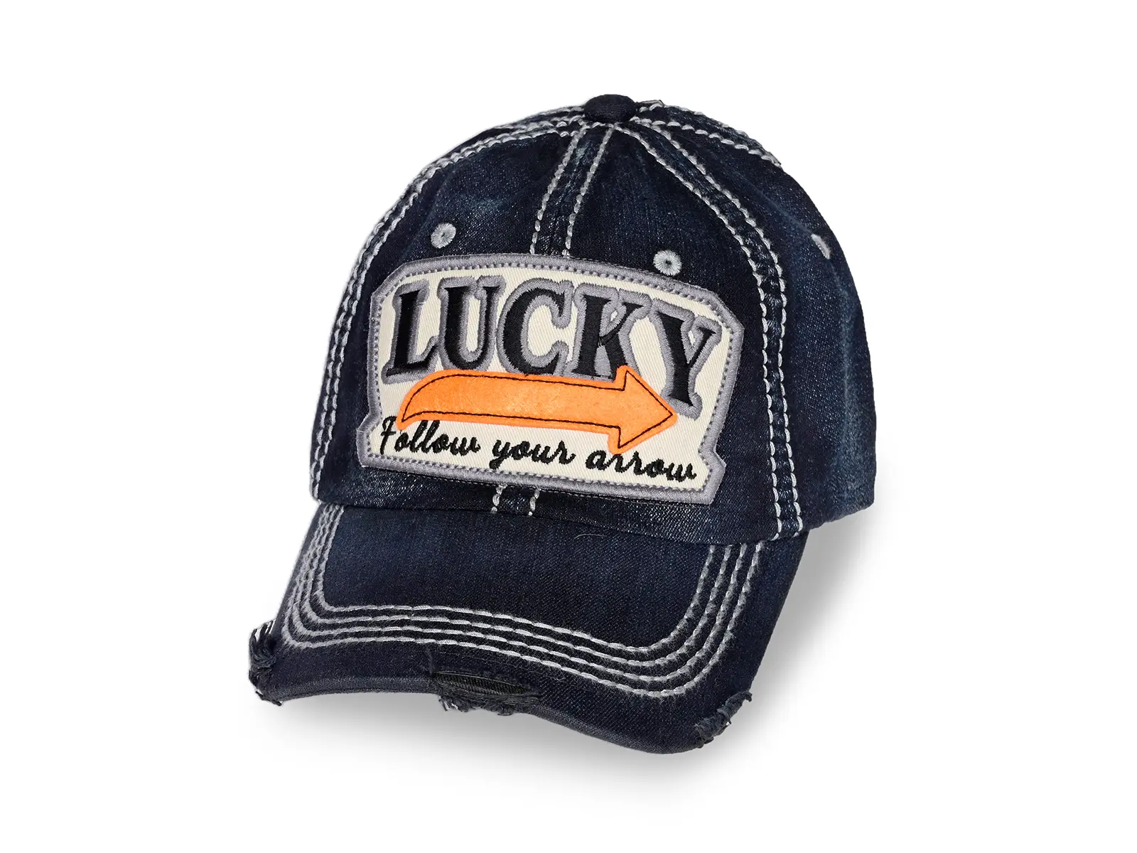 RR Cap Lucky, blau-denim