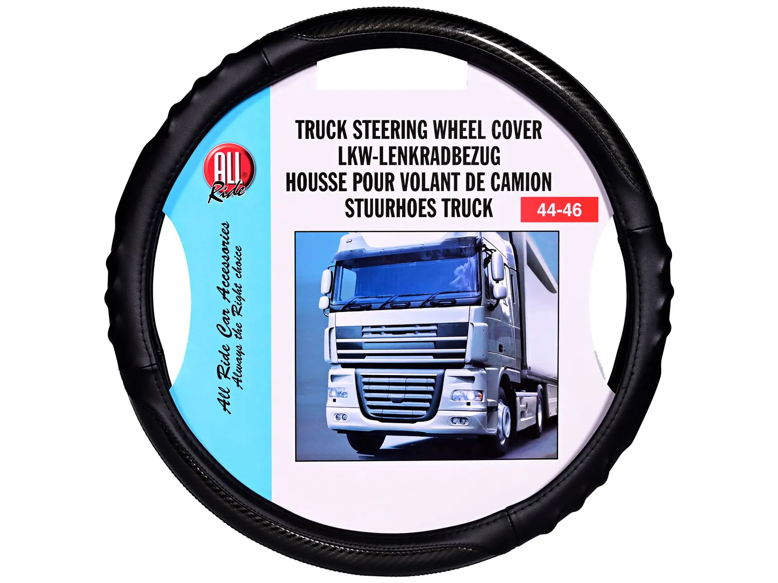 ALL Ride LKW-Lenkradbezug, 44-46 cm,schw-anthrazit