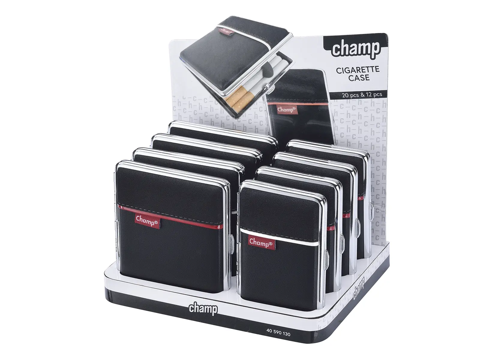 CHAMP Zigarettenetuis, 2 Gr., 20 o. 12 Zig. VE12