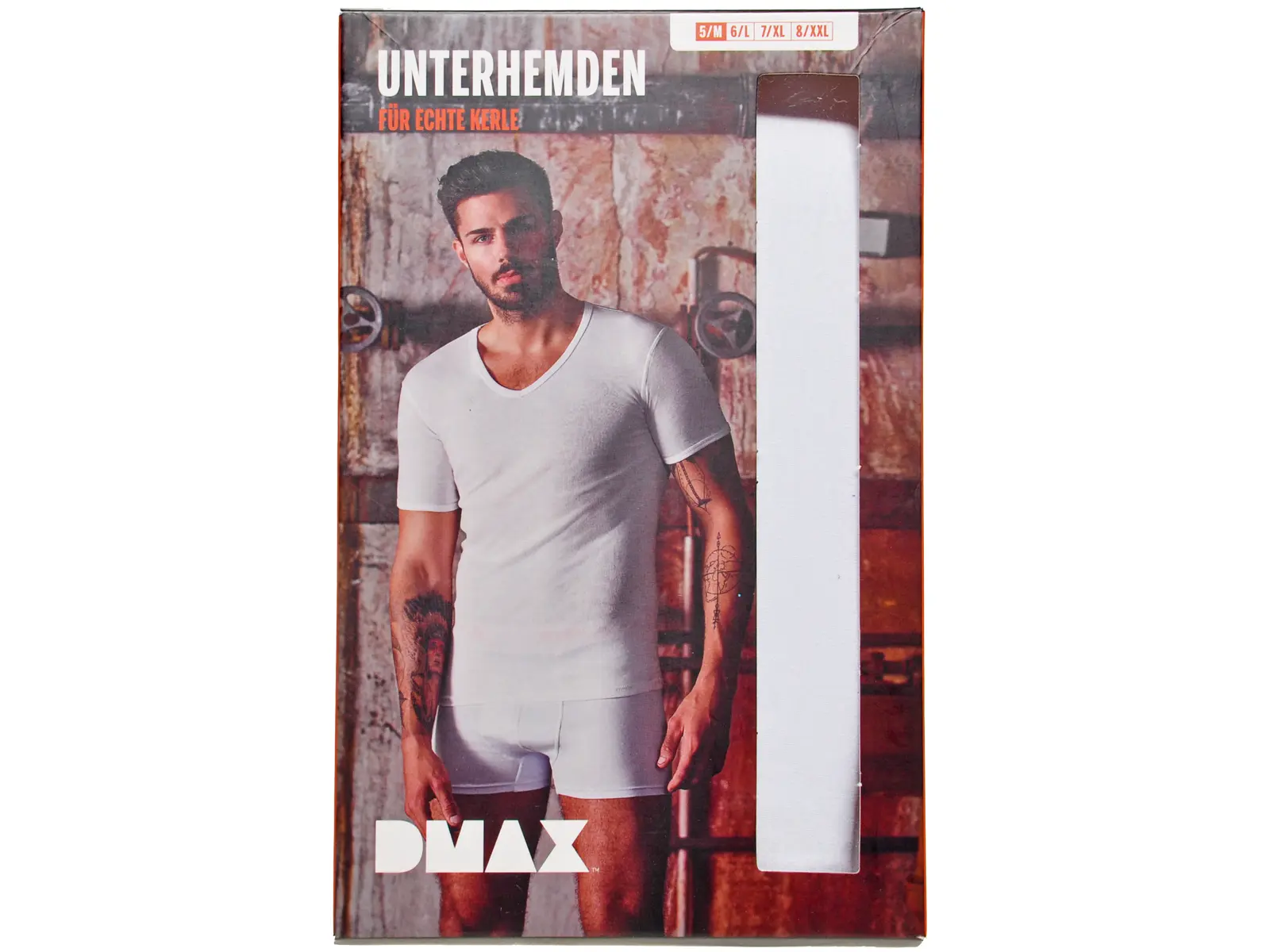 DMAX T-Shirt, Unterziehshirt, 2er weiß, L