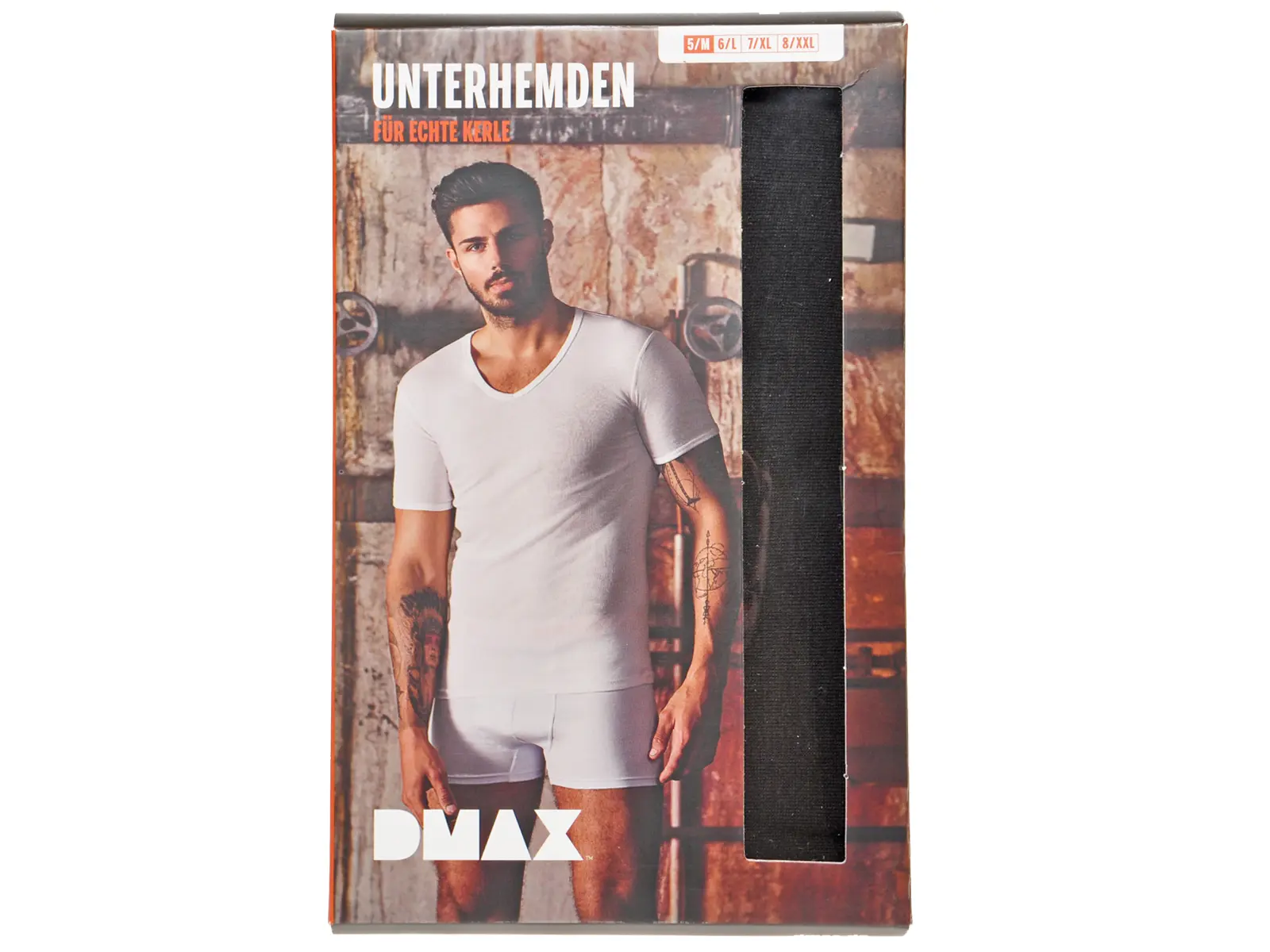 DMAX T-Shirt, Unterziehshirt, 2er schwarz, L