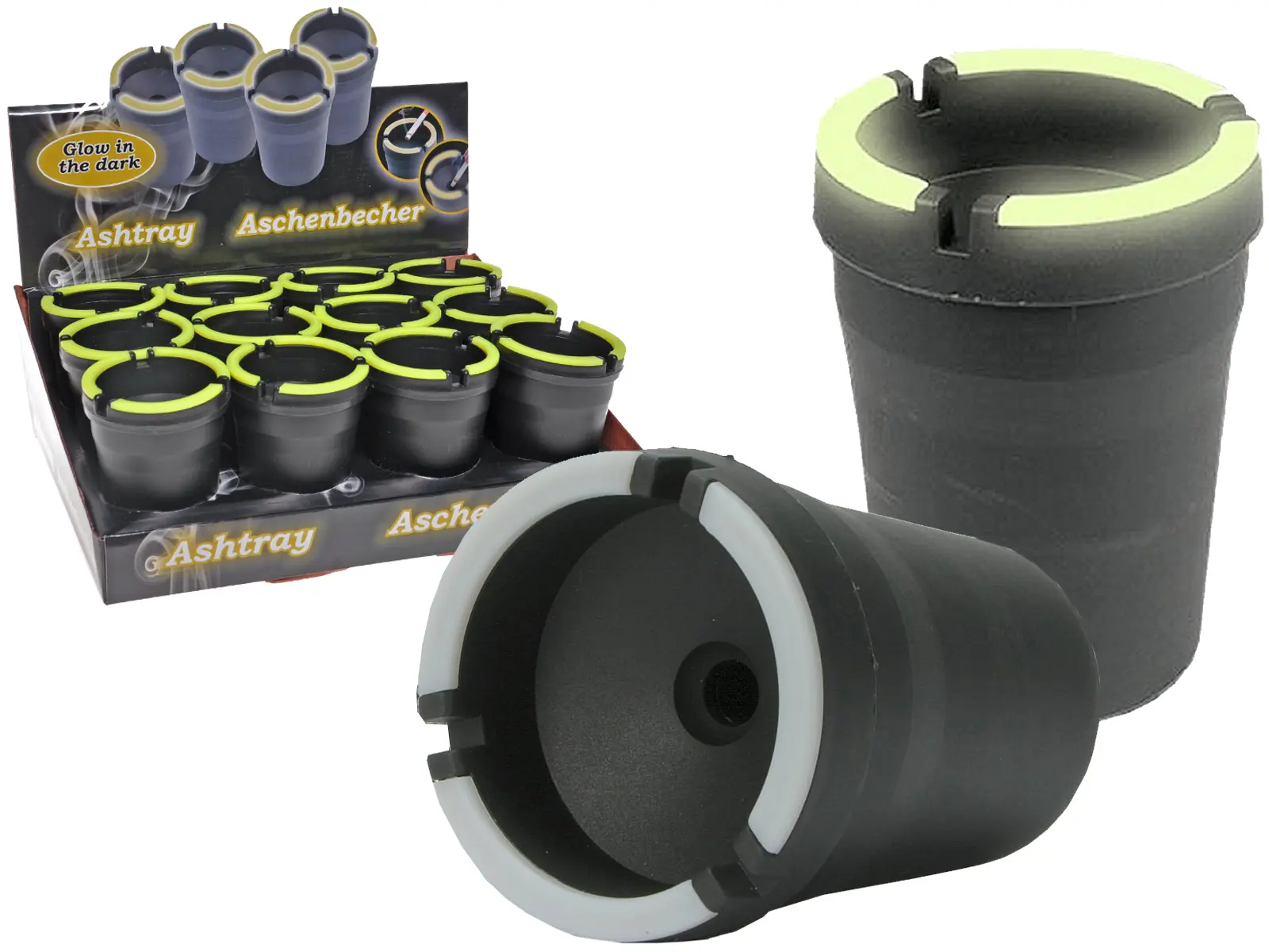 Aschenbecher Glow in the Dark, Disp x 12