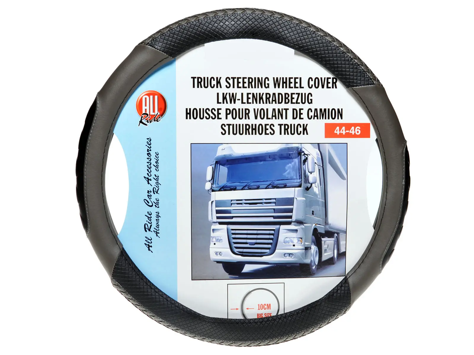 ALL Ride Lenkradschoner LKW 44-46cm schwarz-grau
